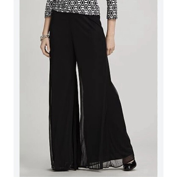 Dress Barn Collection Pants Sheer Lined Palazzo Dress XL Petite - Picture 1 of 11